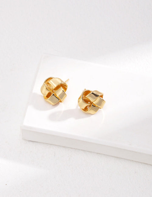 Petite Love Knot Stud Earrings