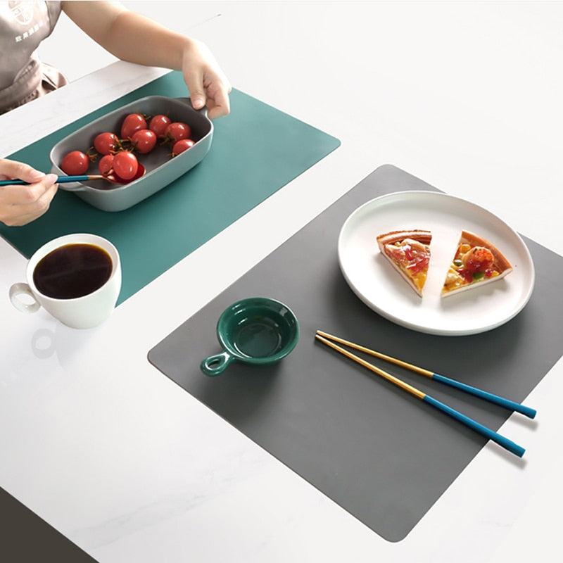 NEW Silicone Waterproof Placemat Table Mat Heat Insulation Anti