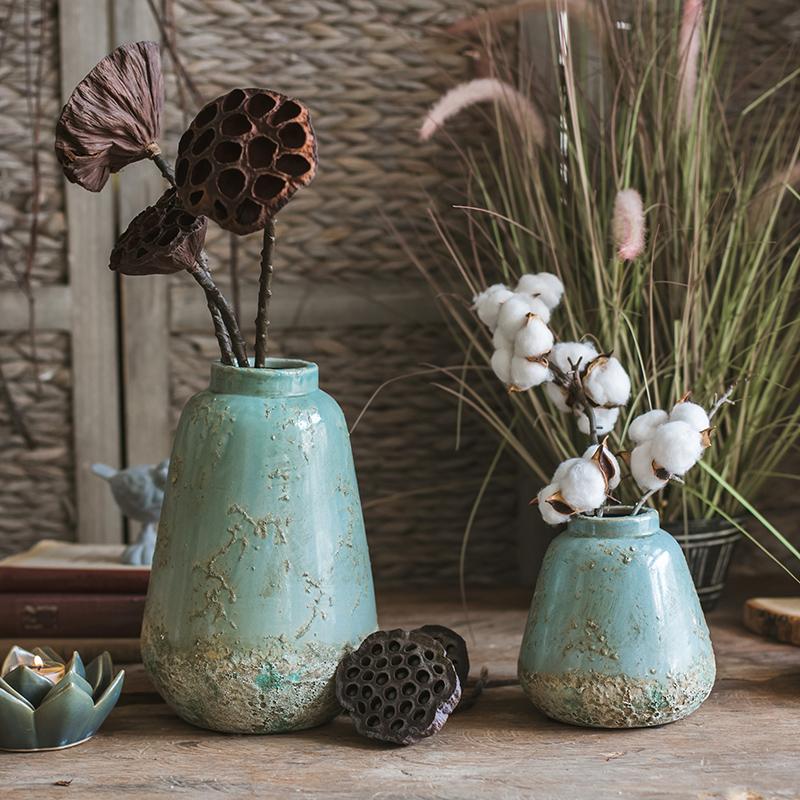 Turquoise Ceramic Vase